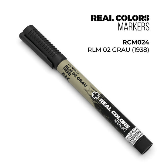 Real Colors Markers: RLM 02 GRAU (1938)