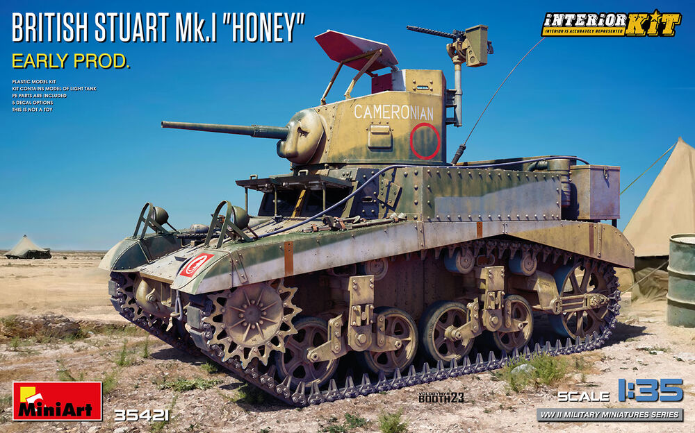 British Stuart Mk.I Honey Early Prod. Interior Kit