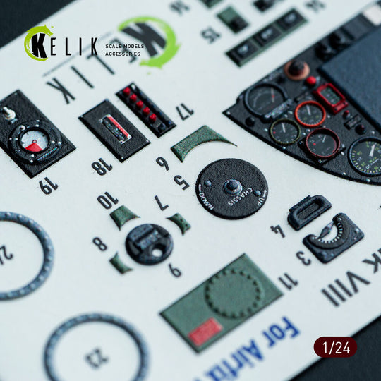 Spitfire Mk VIII interior 3D decals for Airfix kit