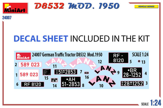 German Traffic Tractor D8532  Mod.1950