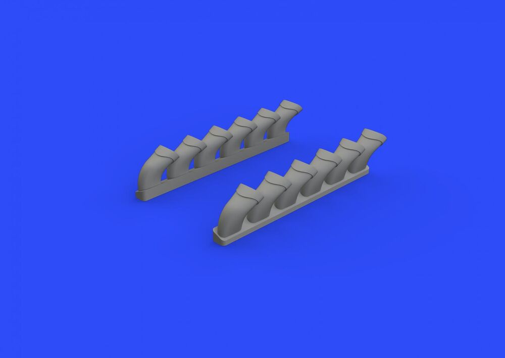 Spirfire Mk.IX exhaust stack-fishtail for Revell