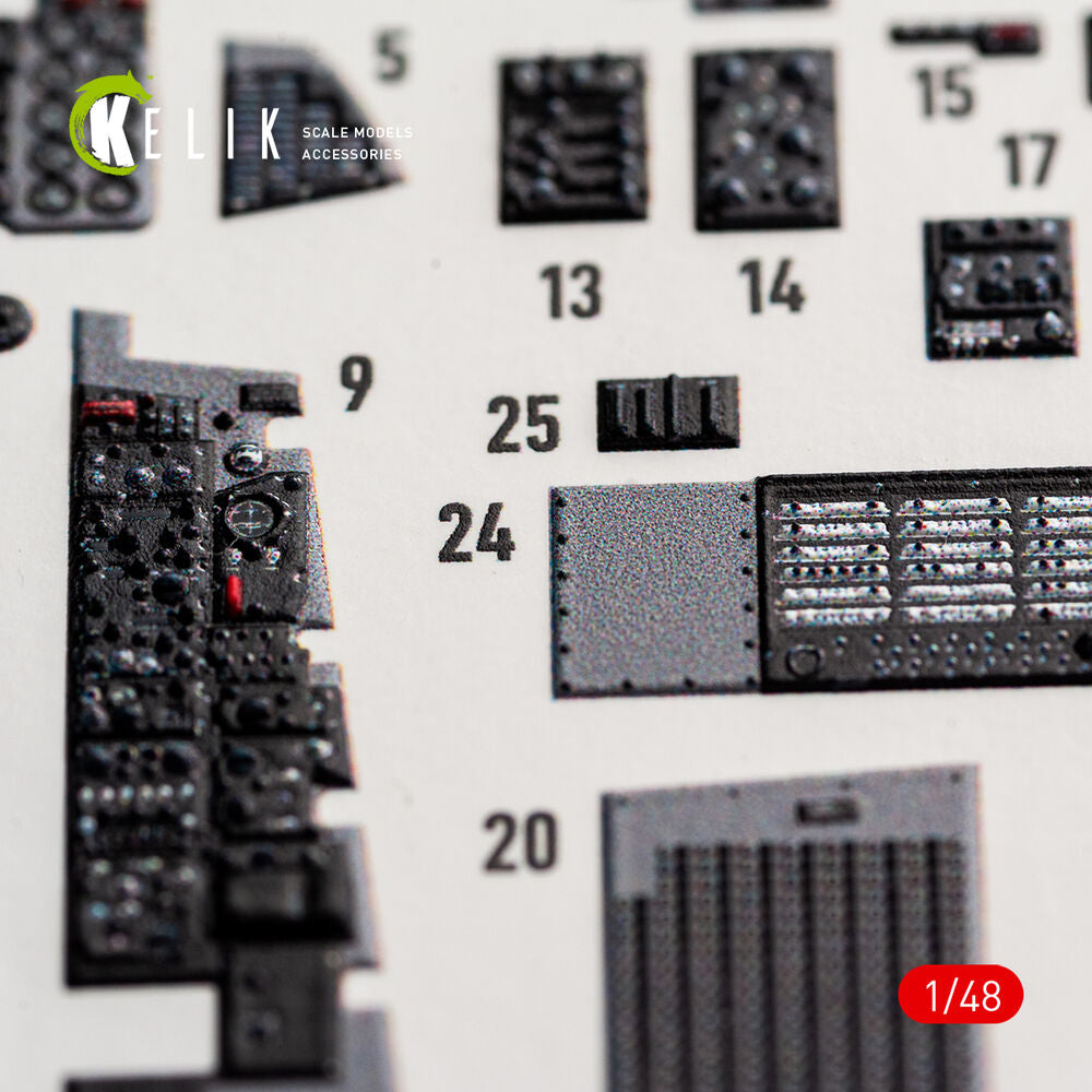 F-4B interior 3D decals for Tamiya kit