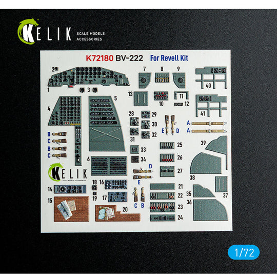BV-222 - interior 3D decals for Revell kit