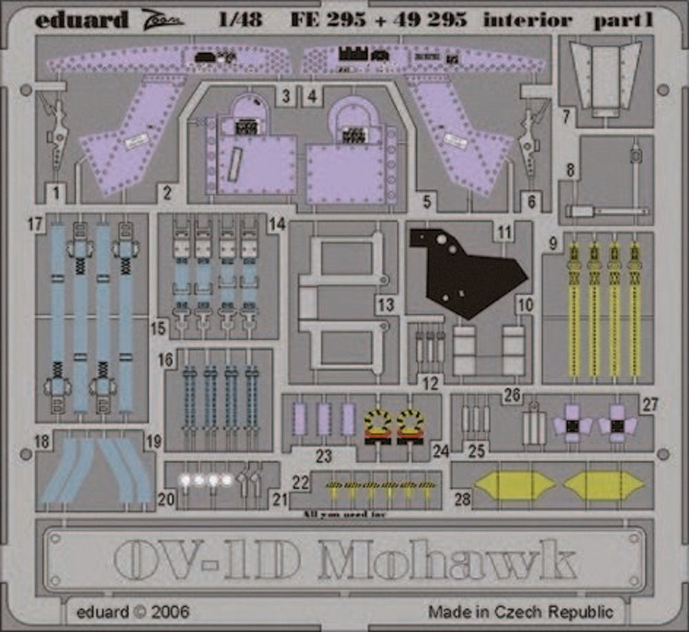 OV-1D Mohawk interior für Roden Bausatz