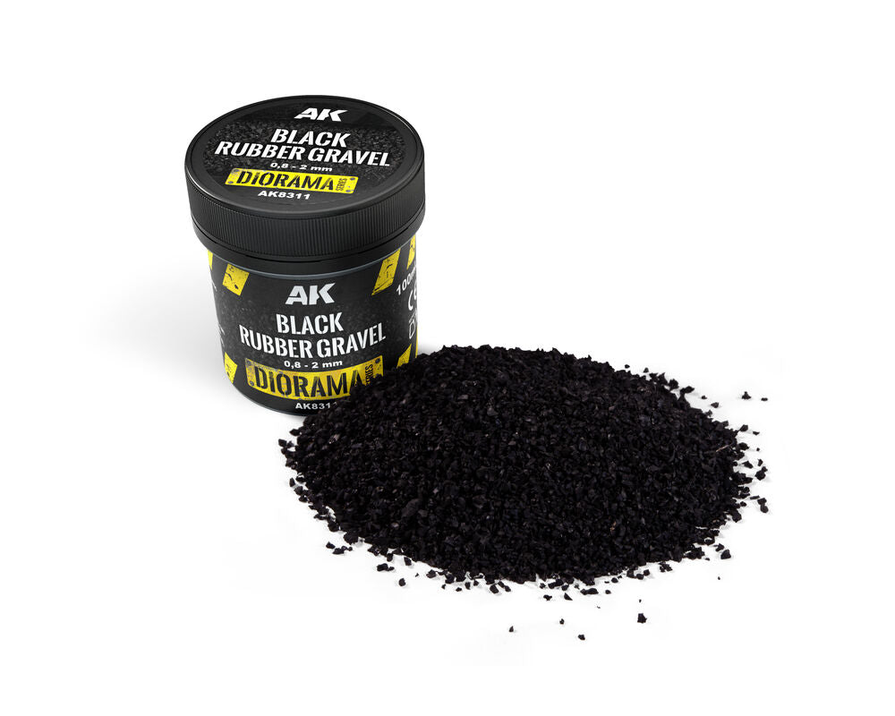 BLACK RUBBER GRAVEL 0,8-2MM
