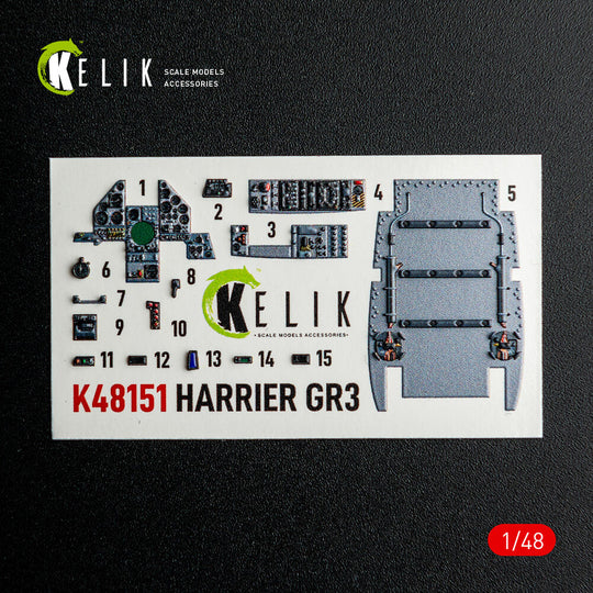 HARRIER GR3 - interior 3D decals for Kinetic kit