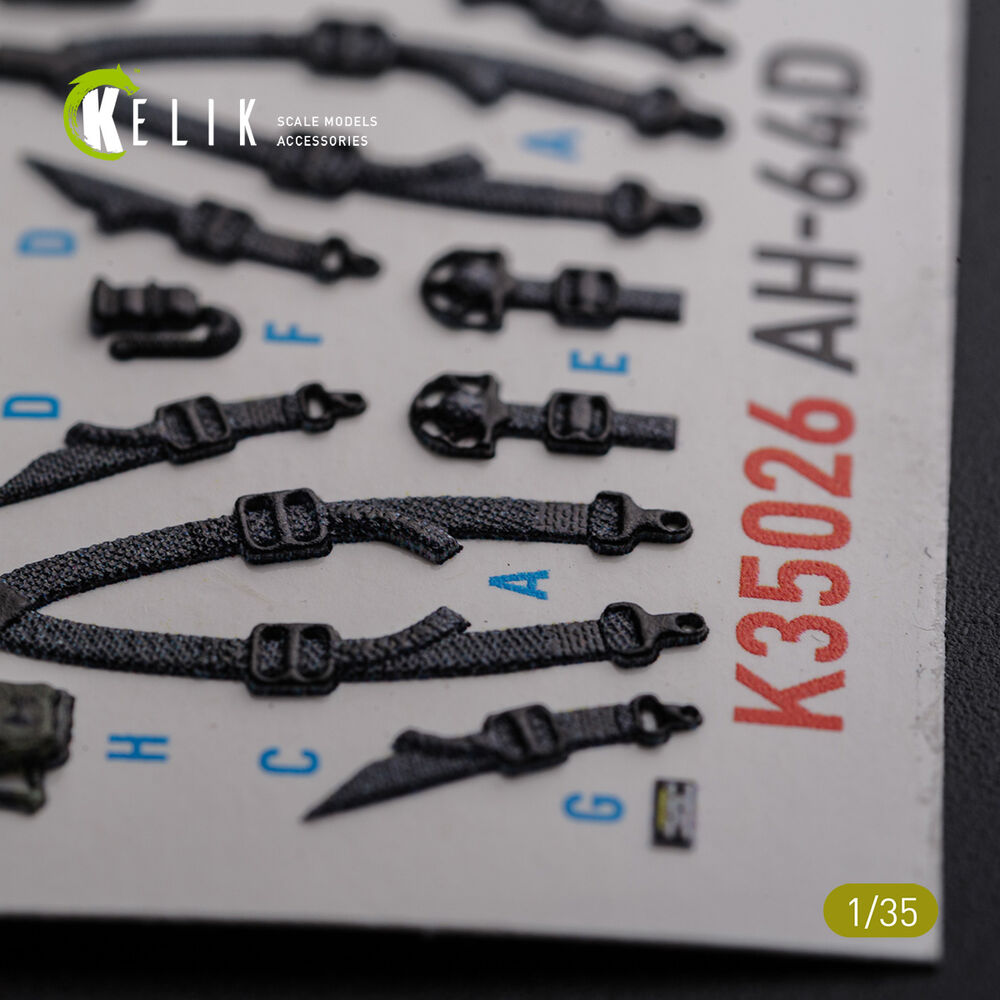 AH-64D Apache interior 3D decals for Meng kit