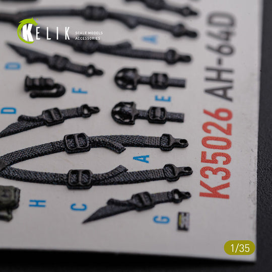 AH-64D Apache interior 3D decals for Meng kit