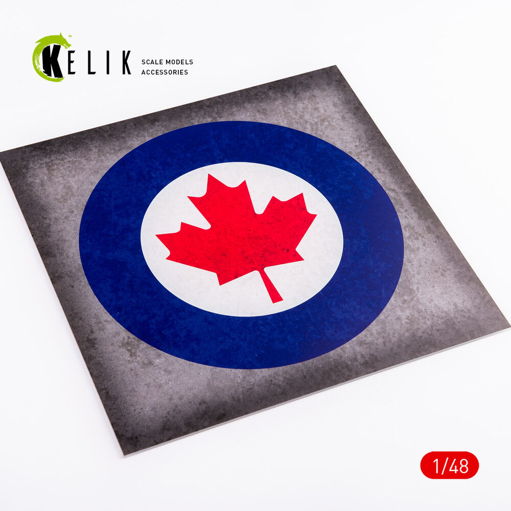 Canada Roundel - Acrylic 3 mm (240 x 240 mm) (190g) (1/72 - 1/48)