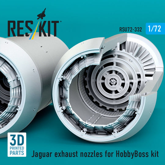 Jaguar exhaust nozzles for HobbyBoss kit (3D Printed)