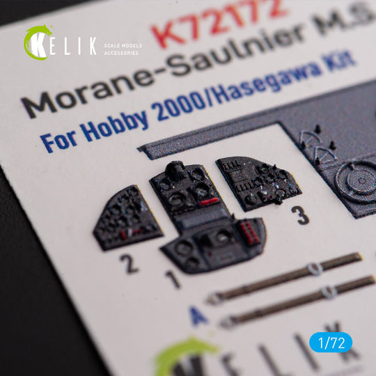 Morane-Saulnier M.S.406 - interior 3D decals for Hobby 2000/Hasegawa kit