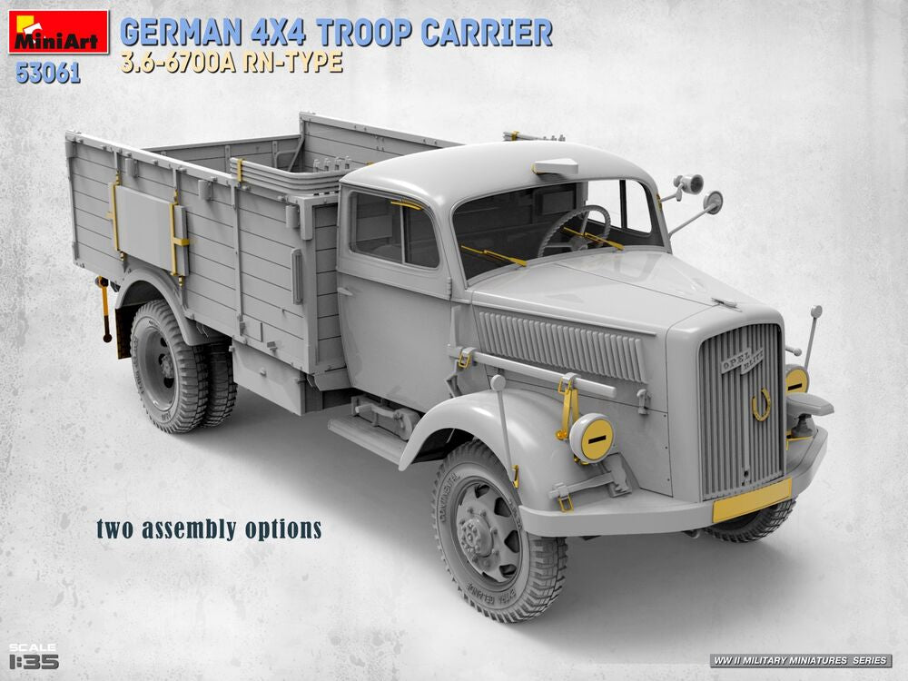 German 4x4 Troop Carrier 3.6-6700A Rn-Type