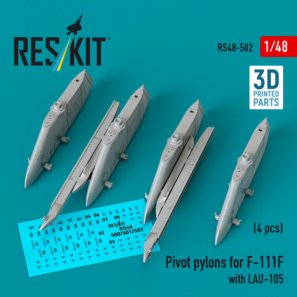 Pivot pylons for F-111F with LAU-105 (4 pcs) (3D Printed)