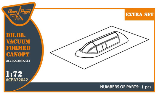 DH.88 Comet vacuum formed canopy for CP kits