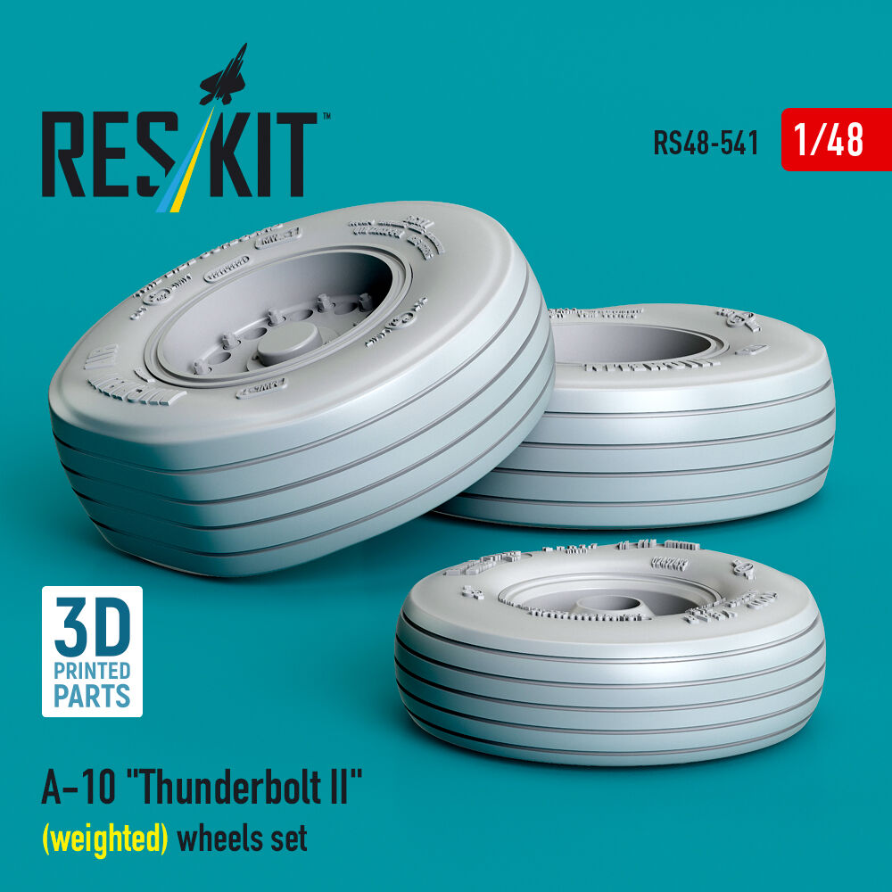 A-10 Thunderbolt II (weighted) wheels set (3D Printed)