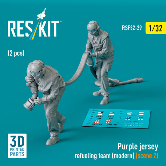 Purple jersey refueling team (modern) (scene 2) (2 pcs) (3D Printed)