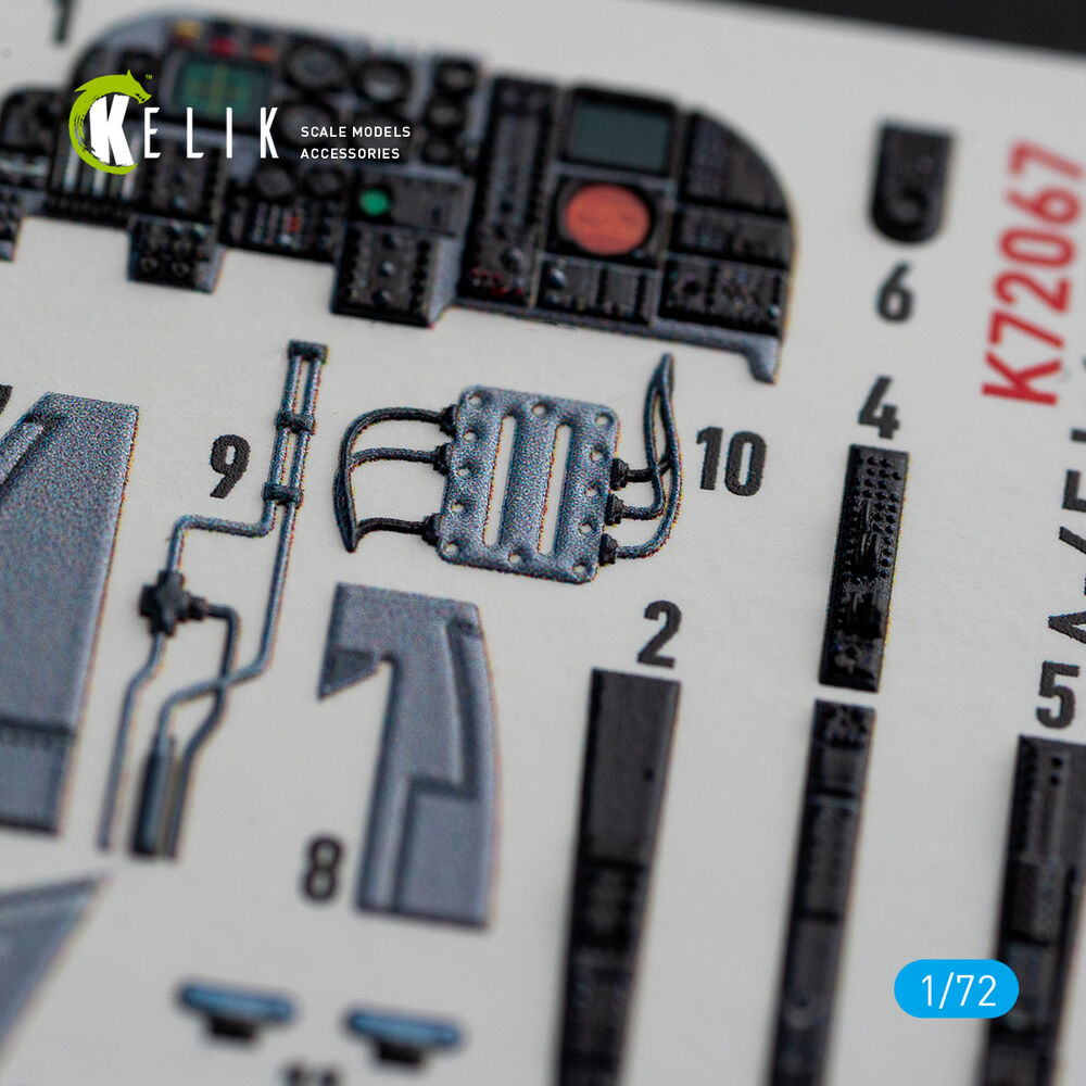A-6E Intruder interior 3D decals for Italeri kit