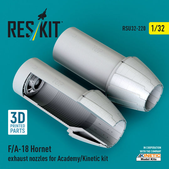 F/A-18 Hornet exhaust nozzles for Academy/Kinetic kit (3D Printed)