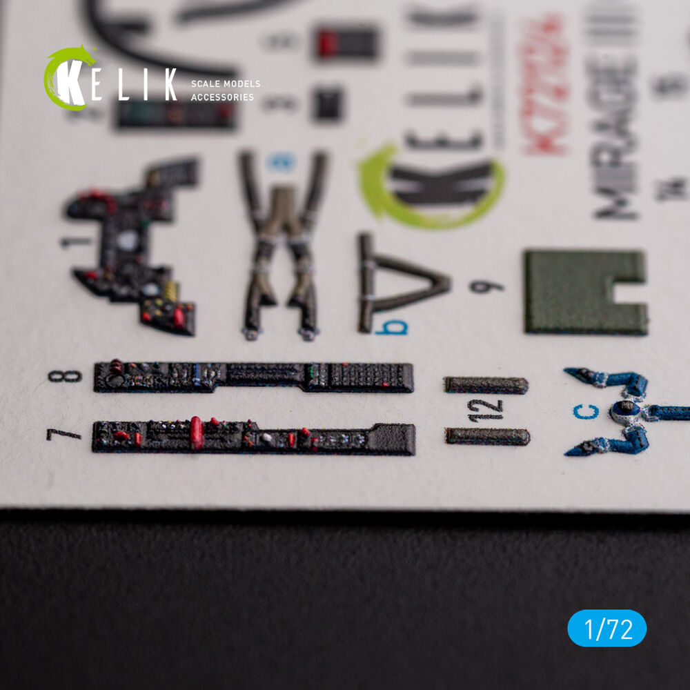 MIRAGE III CJ - interior 3D decals for SpecialHobby kit