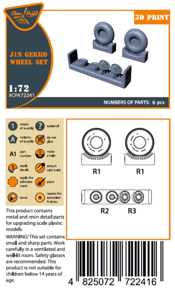 J1N Gekko Wheel set