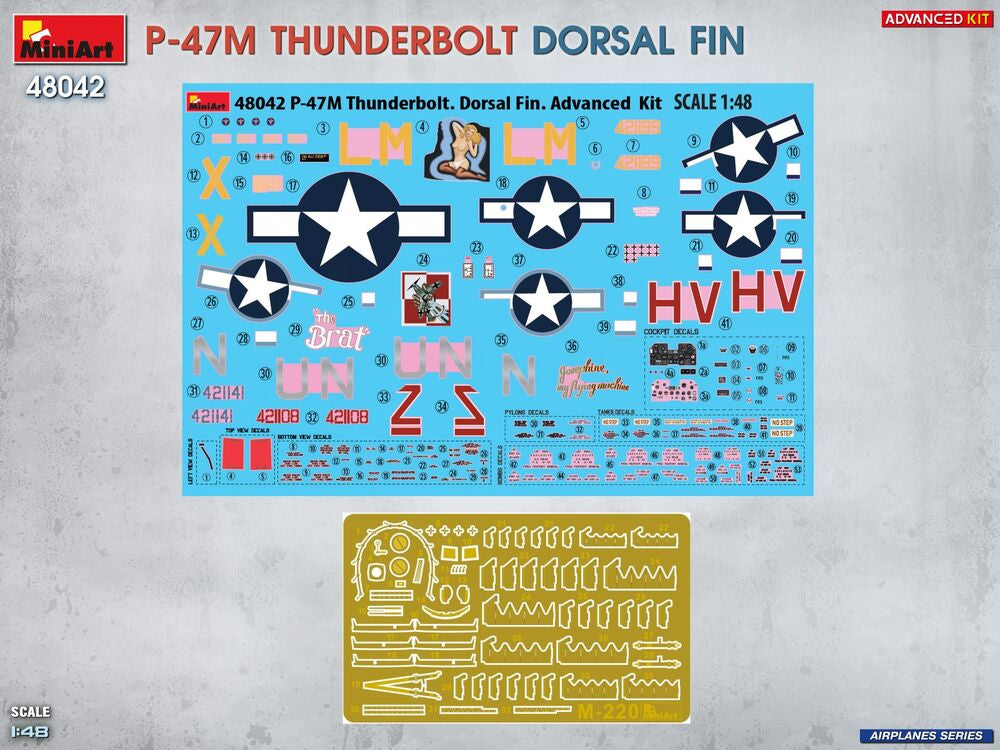 P-47M Thunderbolt. Dorsal Fin. Advanced Kit