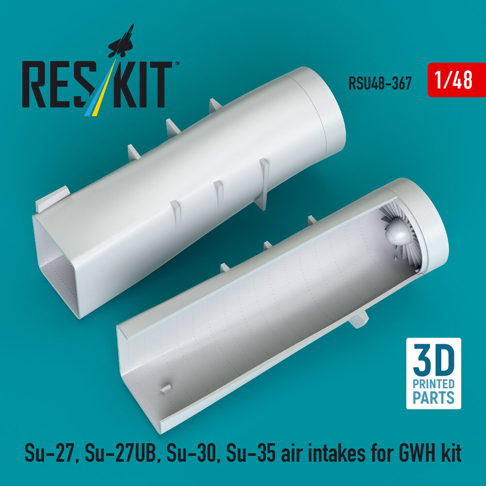 Su-27, Su-27UB,30,35 air intakes for GWH kit (3D Printed)