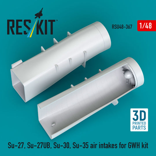 Su-27, Su-27UB,30,35 air intakes for GWH kit (3D Printed)