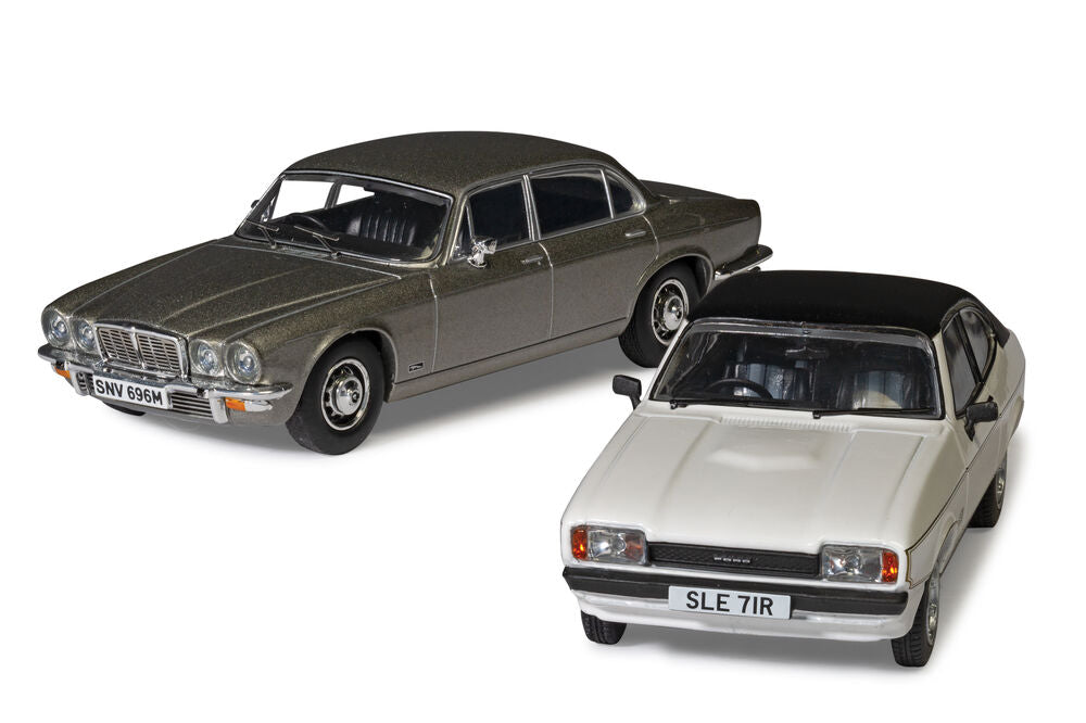 Screen Stars - Ford Capri Mk2 2.0S Diamond White, Jaguar XJ6 Series 2 Silver