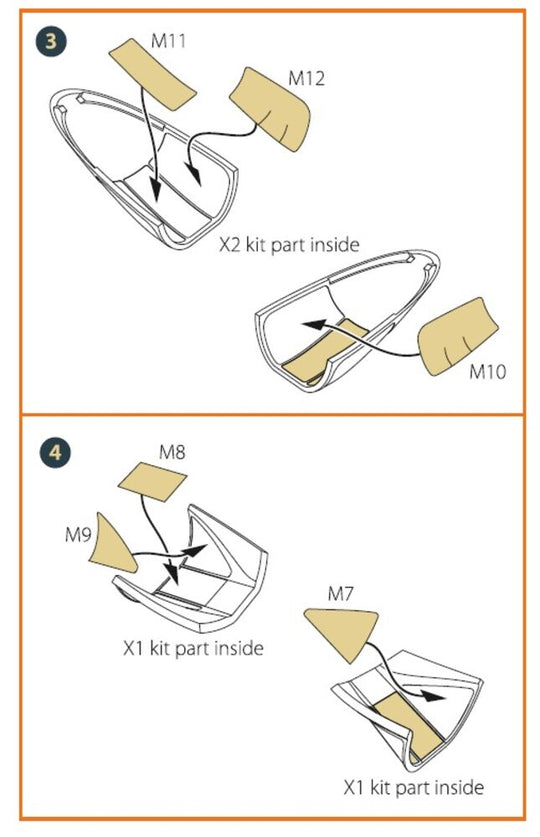 A2D-1 Skyshark double-sided painting mask for CP kits