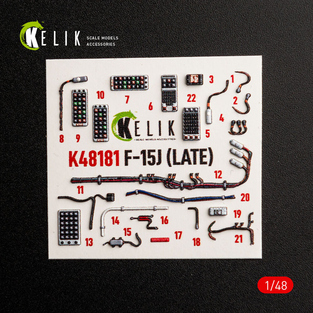 F-15J (Late) - interior 3D decals for Hasegawa