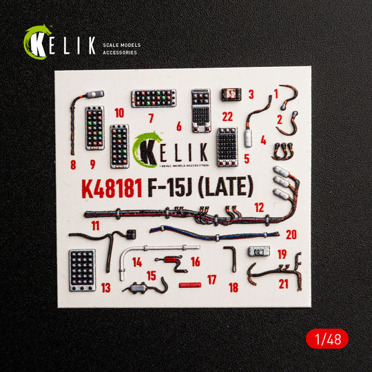 F-15J (Late) - interior 3D decals for Hasegawa