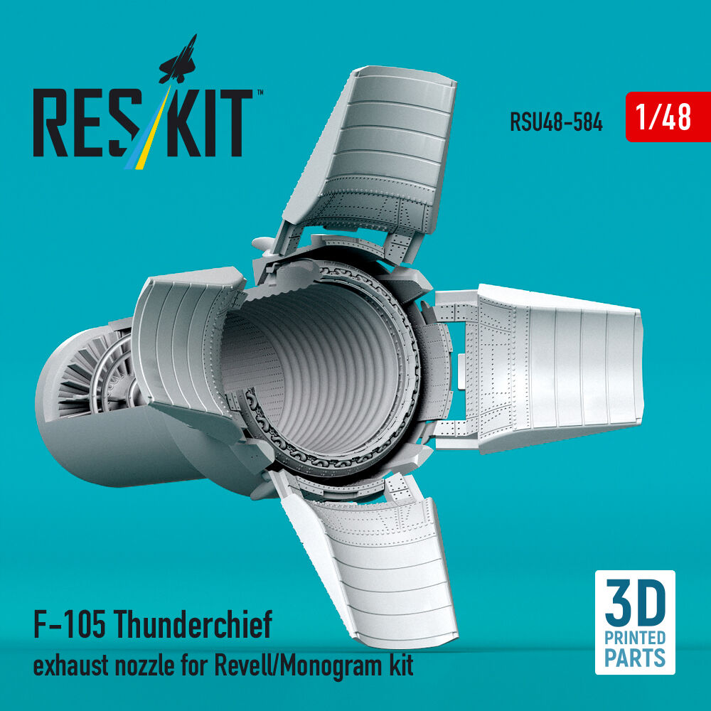 F-105 Thunderchief exhaust nozzle for Revell/Monogram kit (3D Printed)