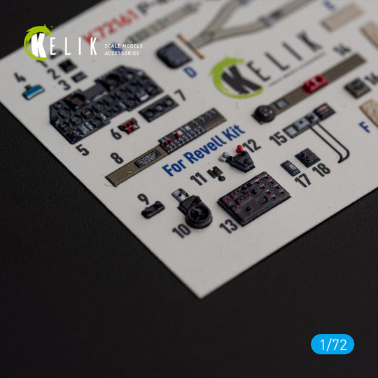 P-47M Thunderbolt- interior 3D decals for Revell kit