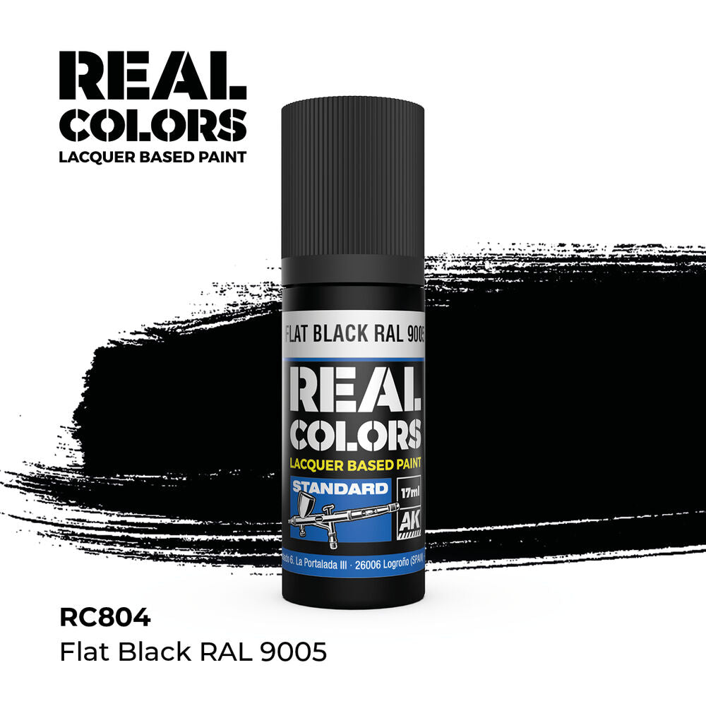 Real Colors: Flat Black RAL 9005 17 ml.