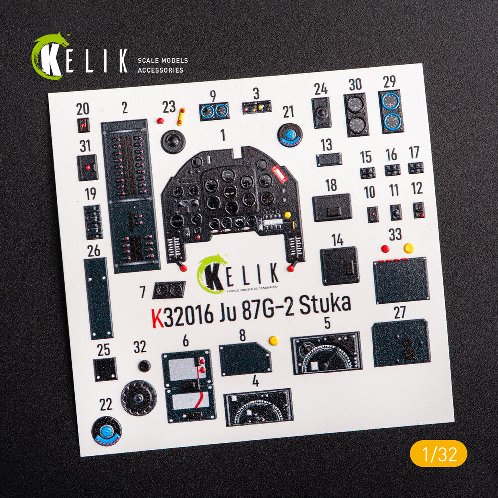 Junkers Ju 87 D/G Stuka - Interior 3D Decal for Trumpeter kit