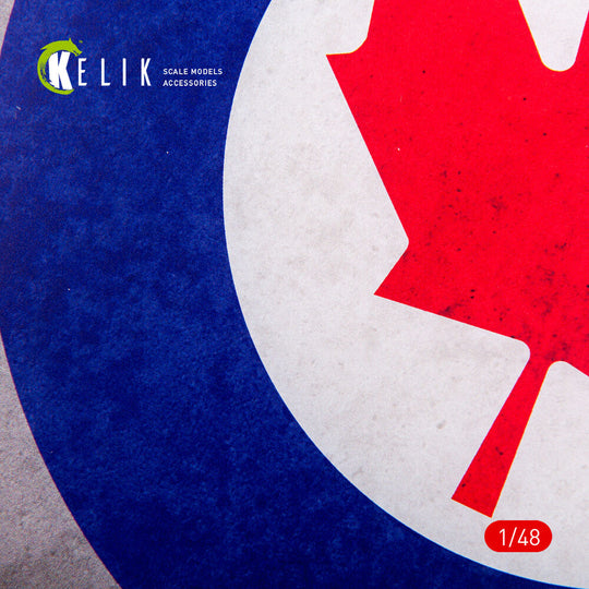Canada Roundel - Acrylic 3 mm (240 x 240 mm) (190g) (1/72 - 1/48)