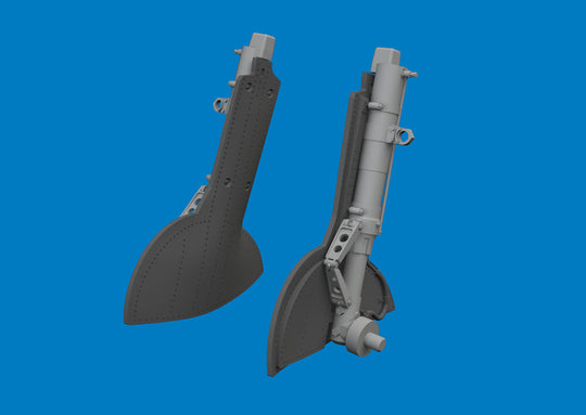 Spitfire Mk.IX/XVI undercarriage legs PRINT for Eduard