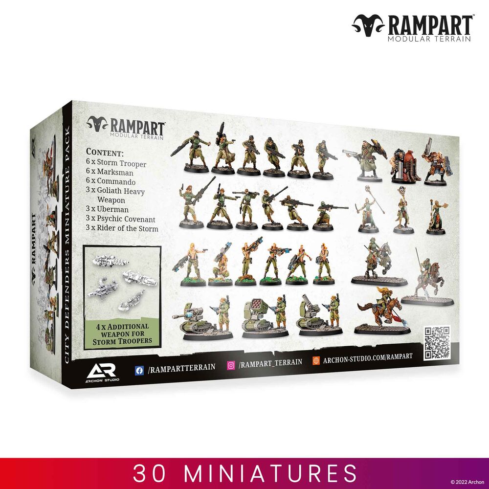 Modular Terrain: CITY DEFENDERS MINIATURE PACK