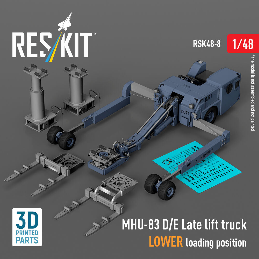 MHU-83 D/E Late lift truck LOWER loading position (3D Printed model kit)