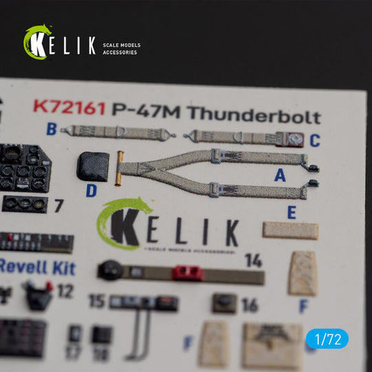 P-47M Thunderbolt- interior 3D decals for Revell kit