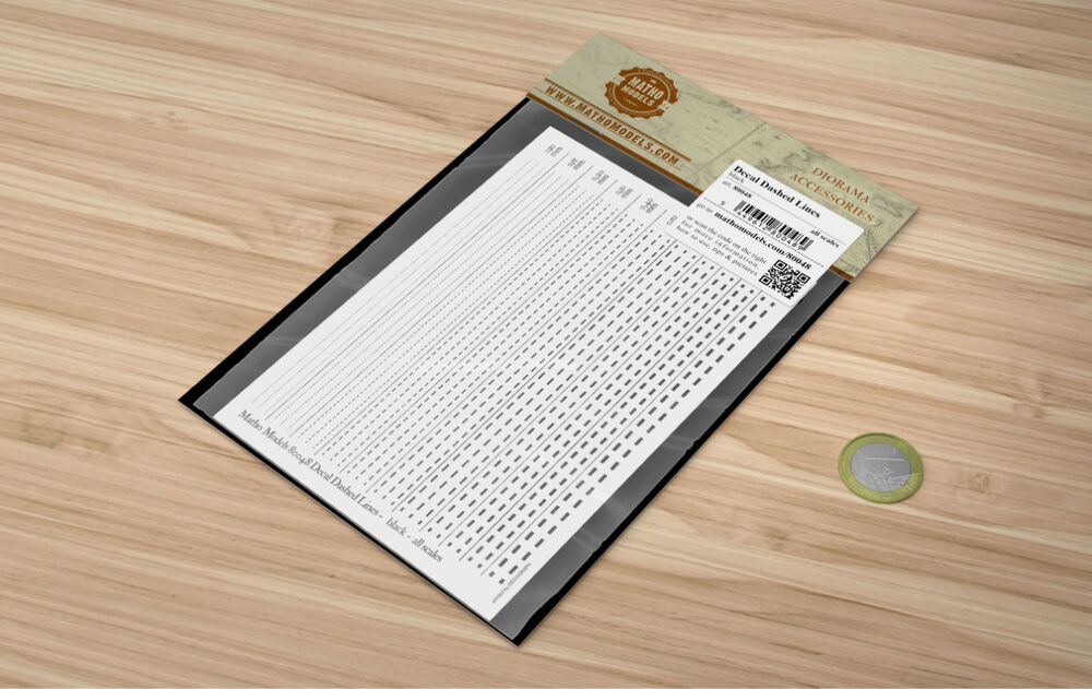Decal Dashed Lines - black
