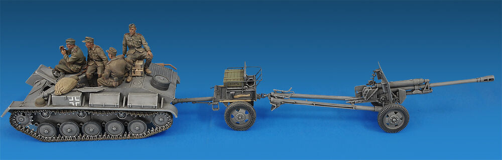 German Artillery Tractor T-70 & Gun FK 288 w/crew
