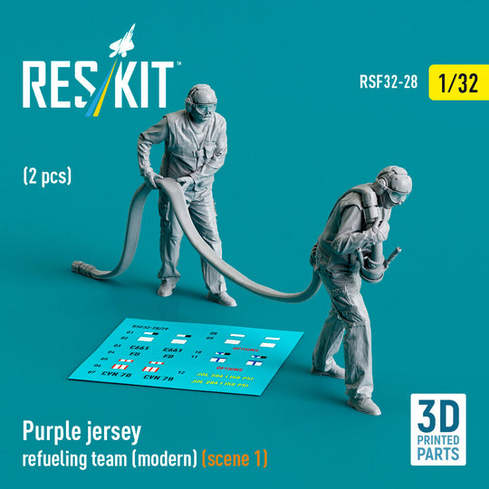 Purple jersey refueling team (modern) (scene 1) (2 pcs) (3D Printed)