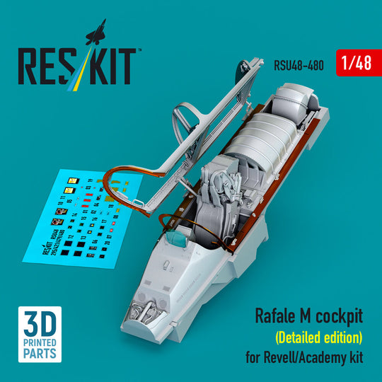 Rafale M cockpit (Detailed edition) for Revell/Academy kit (3D printed)