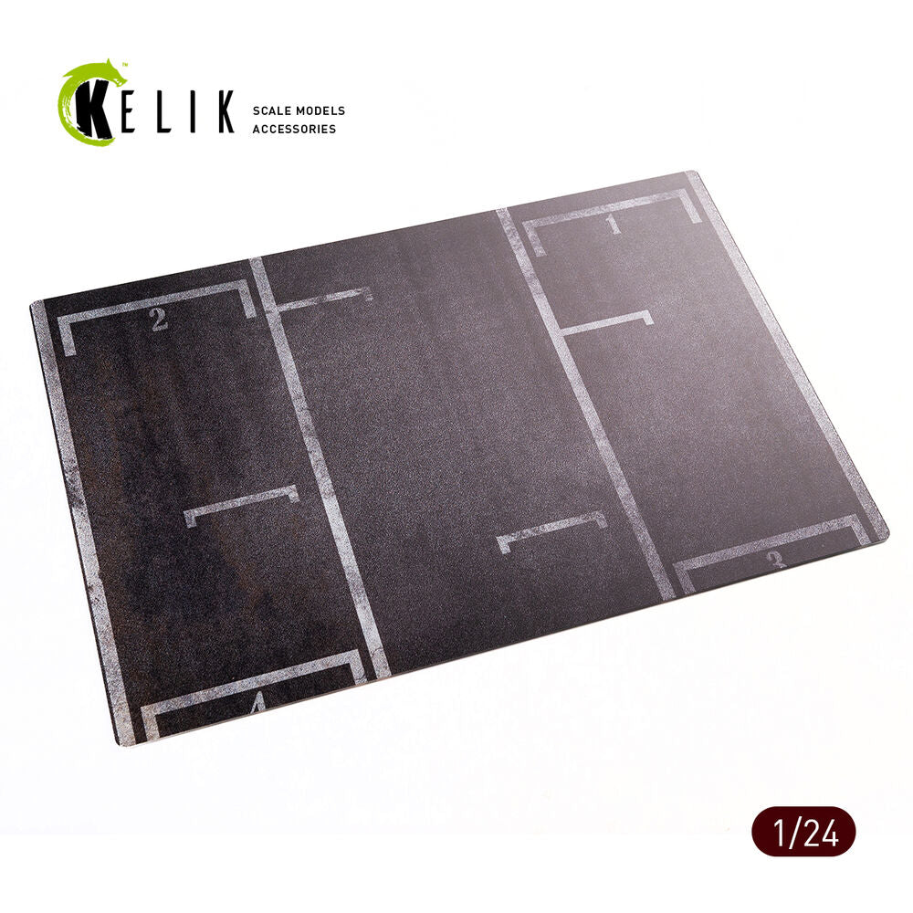 Racing Start Position Stand for 3 models - Base - Acrylic 3 mm (410 x 270 mm) (410 g)