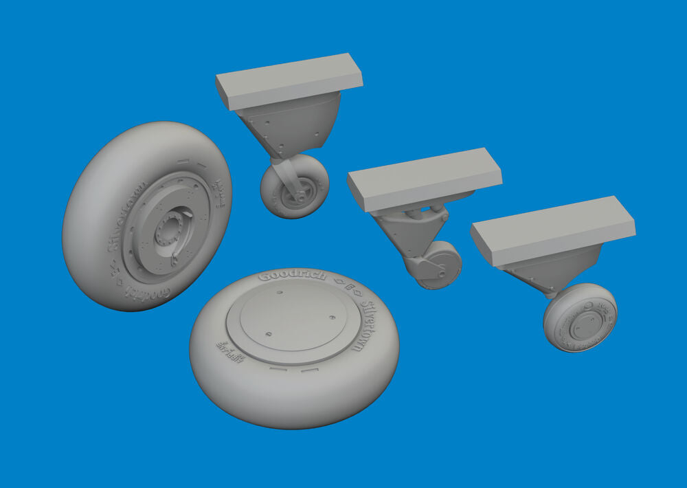 F4F-4 wheels early  ACADEMY