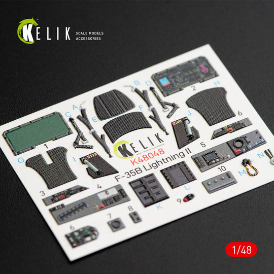 F-35B Lightning II interior 3D decals for Kitty Hawk / Zimimodel kit