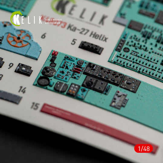 Ka-27 Helix interior 3D decals for HobbyBoss kit