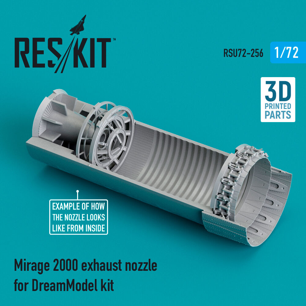 Mirage 2000 exhaust nozzle for DreamModel kit (3D Printed)