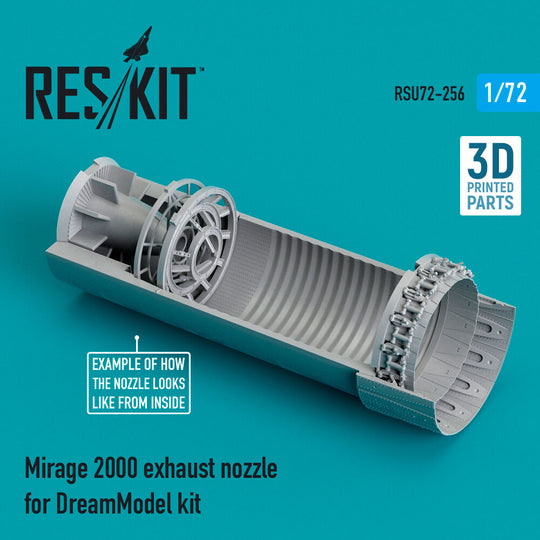 Mirage 2000 exhaust nozzle for DreamModel kit (3D Printed)